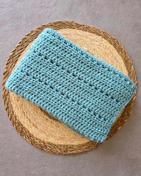 Couverture bébé crochet Topaze