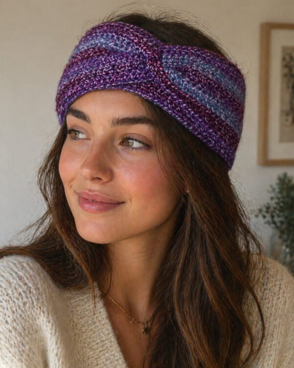 Bandeau Ambre fait main au crochet