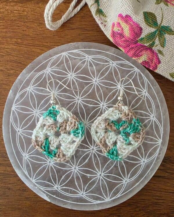 Boucles d’oreilles crochet fait main GRANNY