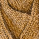 Touch Atout Chale cheche tricot acrylique laine moutarde paillete Star 100 made in France Accessoire mode fait main tricot 3