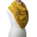 Touch Atout Chale cheche tricot acrylique laine or paillete Star 100 made in France Accessoire mode fait main tricot 1