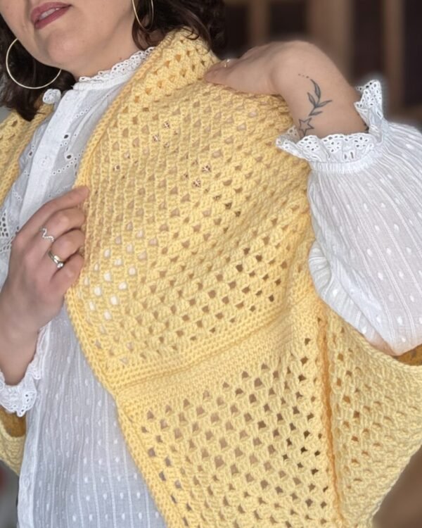 Gilet en crochet Ananké 100% Made in France