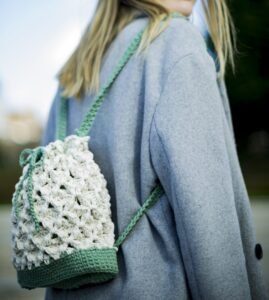 Sac à dos crochet Terra 3 Touch Atout Sac a dos TERRA crochet ecru et lin Accessoire mode fait main crochet 3