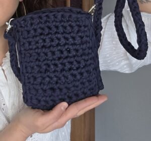 Sac pochette Mercure 8 Touch Atout Sac pochette crochet marine Accessoire mode fait main crochet 2